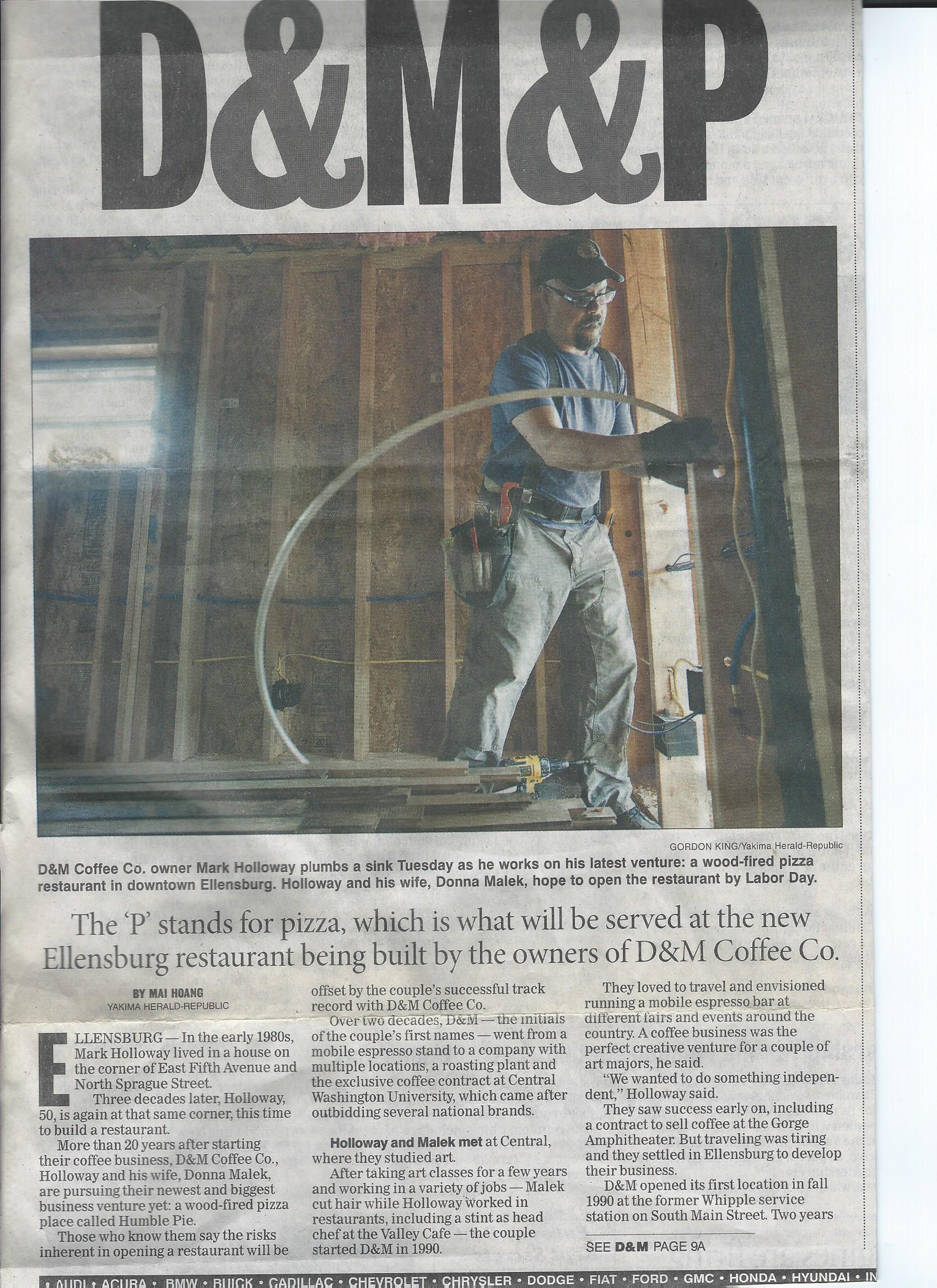 D&M Coffee Hours Enjoy the Best Brews in Ellensburg! Brugge Brasserie